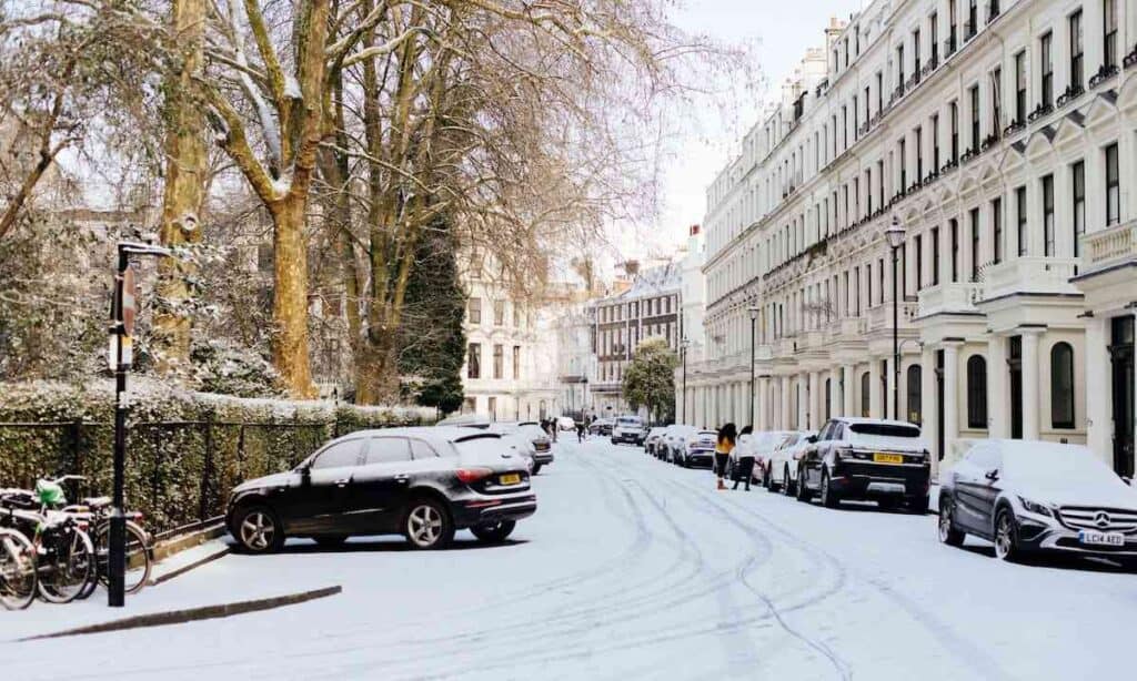 Indice del clima: una città innevata