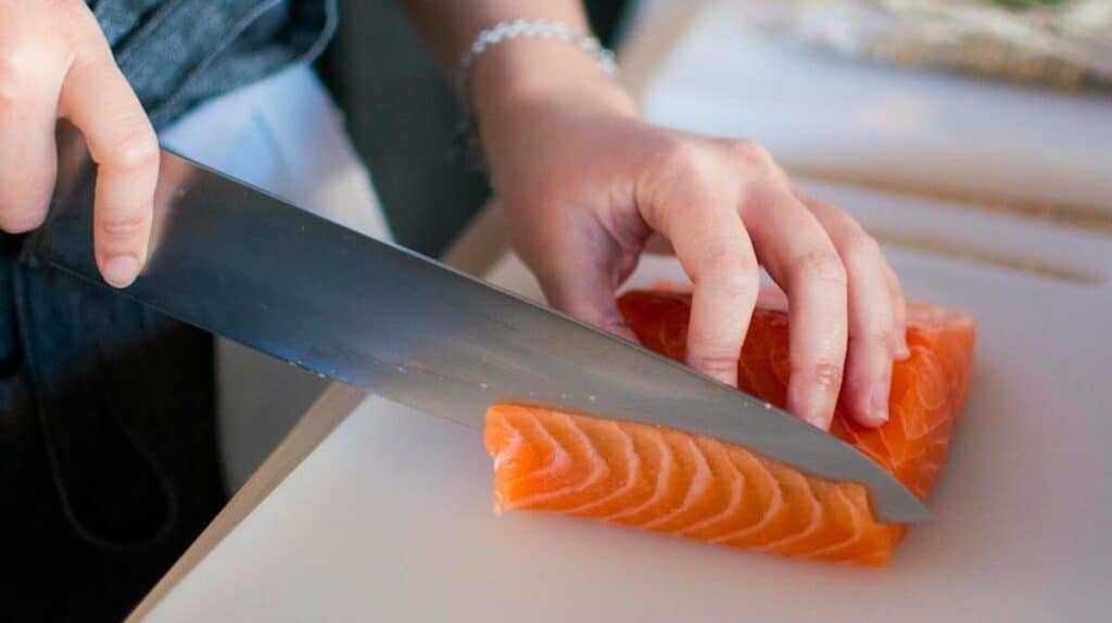 Il taglio del salmone