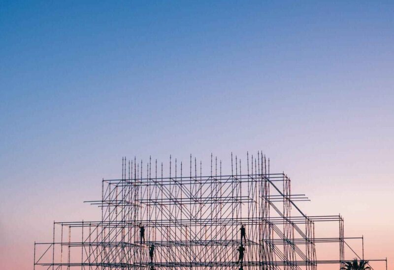 Intonaci naturali: un'unità immobiliare in costruzione