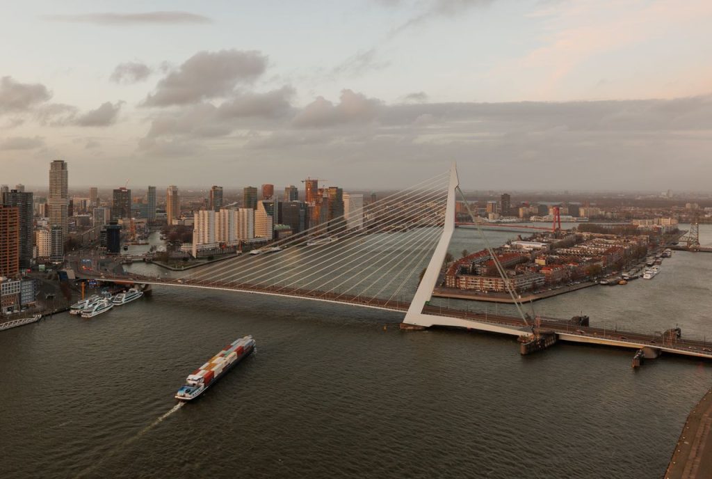 Water square: vista di Rotterdam