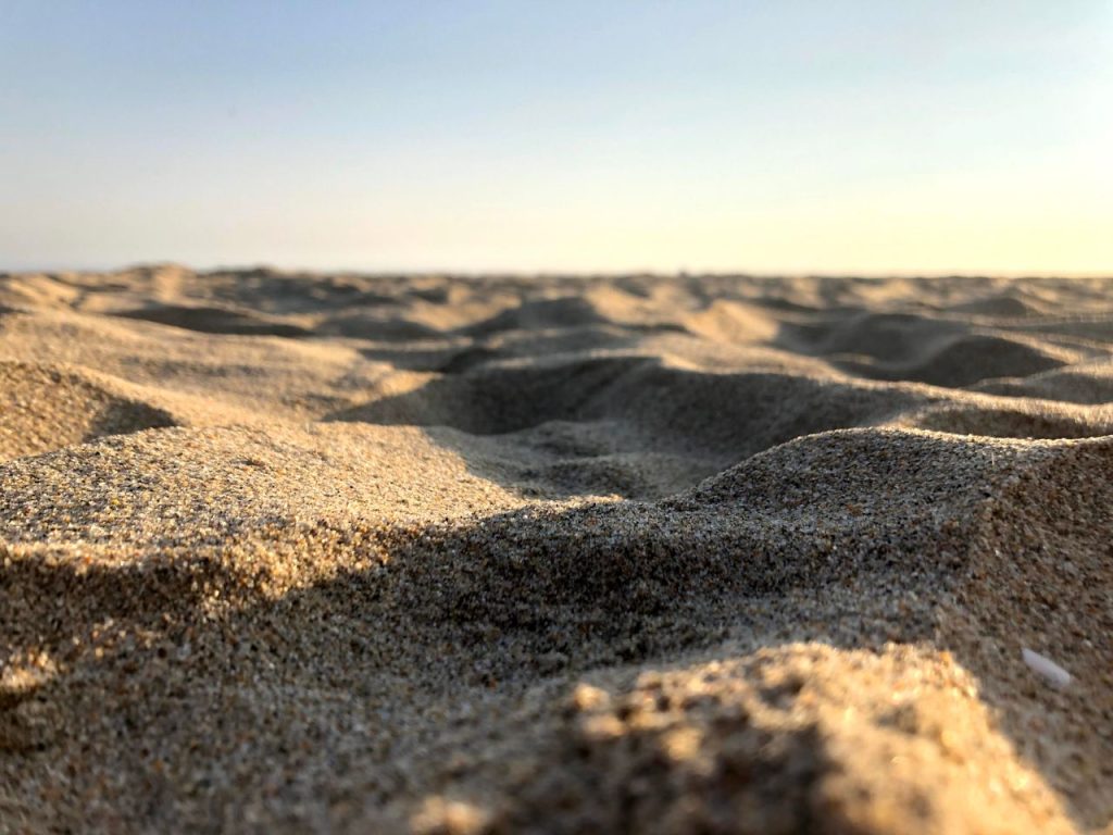 Sabbia idrofobica: immagine di un deserto